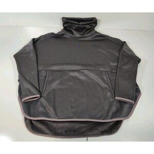 The North Face Cozy Slacker Poncho Oversized Women's XS Funnel Neck Gray